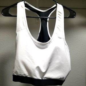 Racerback compression sports bra